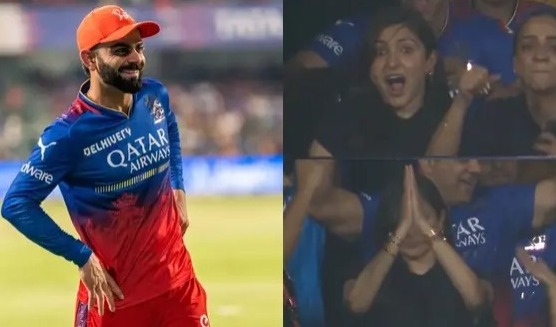 Virat and Anushka had tears of joy in their eyes after RCB qualified for the IPL Indian premier league.